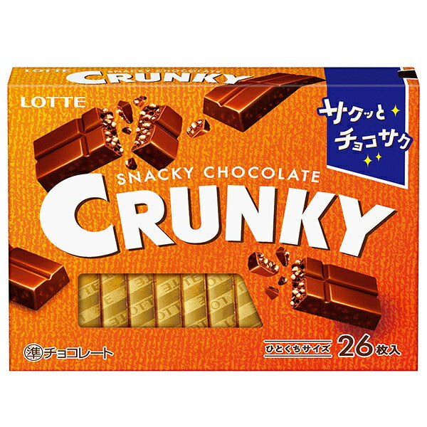 Lotte Crunchy Excellent, 26 pieces x 6 boxes [Ships from Japan] 
