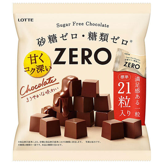 ロッテ ゼロ チョコレート 袋 84g×18個入【日本出荷】