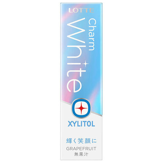 ロッテ キシリトールガム チャームホワイト グレープフルーツ 9枚×15個入【日本出荷】