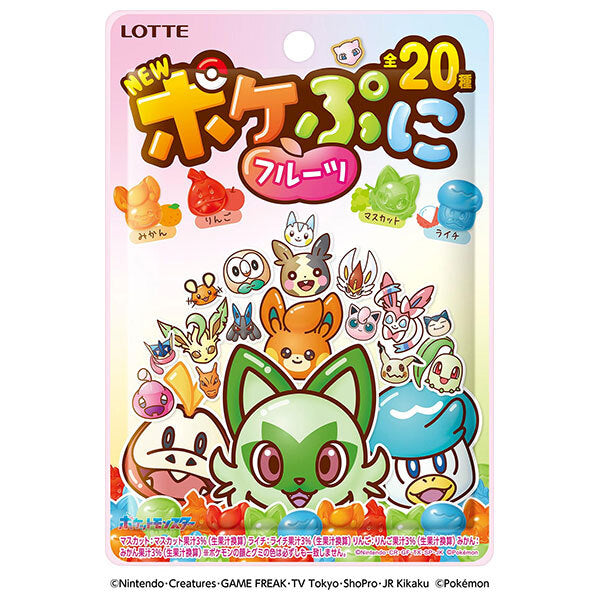 Lotte Poke Puni Fruit 80g x 12 bags [shipped in Japan]