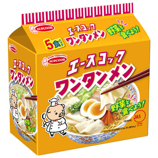 Acecook Wontonmen (5-pack) x 6 packs [Ships from Japan] 