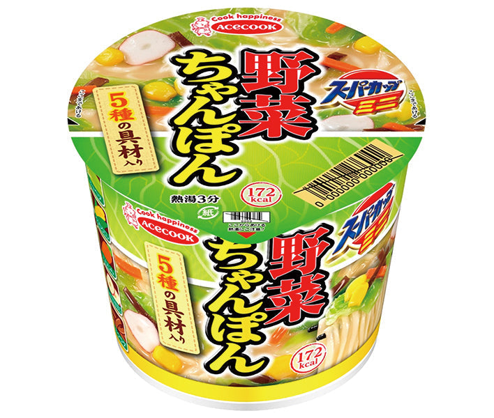 Acecook Super Cup Mini Vegetable Chanpon, 42g x 12 packs [Ships from Japan] 