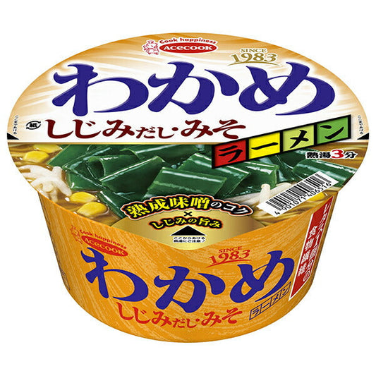 エースコック わかめラーメン しじみだし みそ 92g×12個入【日本出荷】