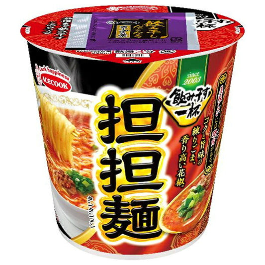 Acecook Nomihosu Ippai Tantanmen Spicy Sesame Noodles 69g x 12 [Ships from Japan]