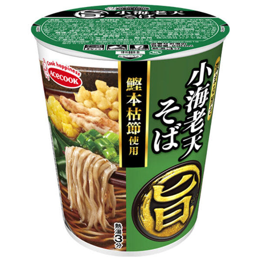 Acecook Maruuma Small Shrimp Tempura Soba Noodles, 57g x 12 packs [Ships from Japan] 