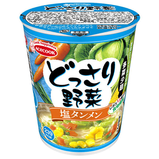 Acecook Vegetable Salt Tanmen (57g x 12 packs) [Ships from Japan] 