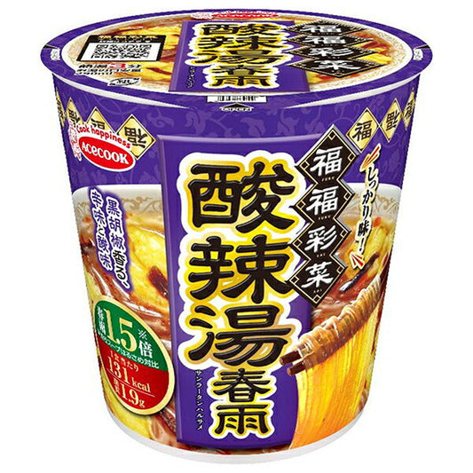 エースコック 福福彩菜 酸辣湯春雨 40g×12個入【日本出荷】