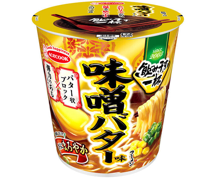 Acecook Nomigosu Ippai Miso Butter Ramen, 67g x 12 packs [Ships from Japan] 