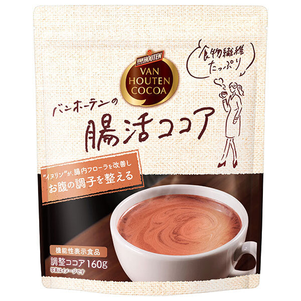 Kataoka Bussan Van Houten Intestinal Health Cocoa 160g x 12 packs [Ships from Japan] 