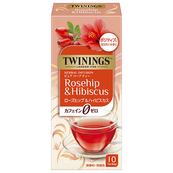 片岡物産 トワイニング ハーブティーローズヒップ&ハイビスカス 10袋×6箱入【日本出荷】