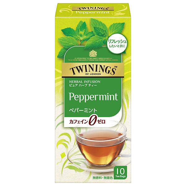 Kataoka Bussan Twinings Peppermint Herbal Tea, 10 bags x 6 bottles [Ships from Japan] 