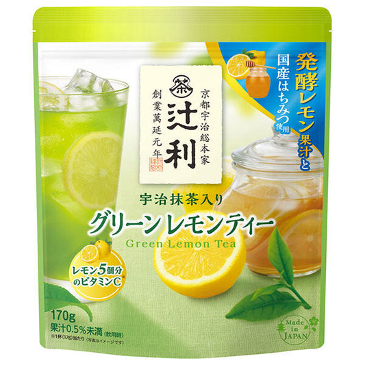 Kataoka Bussan Tsujiri Green Lemon Tea with Uji Matcha 170g x 12 bags [Shipped in Japan]