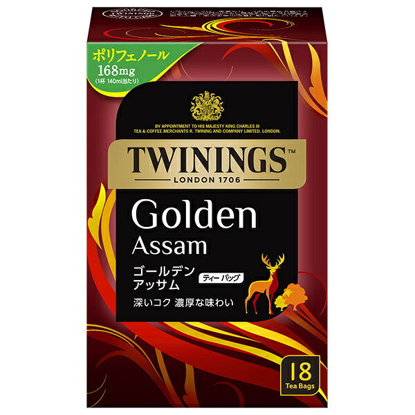 Kataoka Bussan Twinings Golden Assam 36 g (18 Tea Bags) x 4 [Ships from Japan]