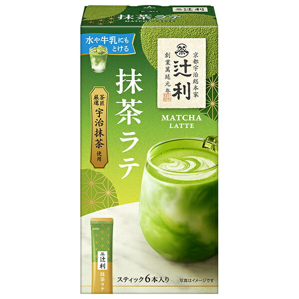 Kataoka Bussan Tsujiri Matcha Latte 78g (13g x 6 sticks) x 6 boxes [Ships from Japan]
