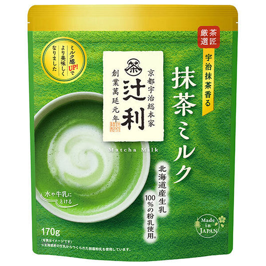 片岡物産 辻利 抹茶ミルク 170g×12袋入【日本出荷】