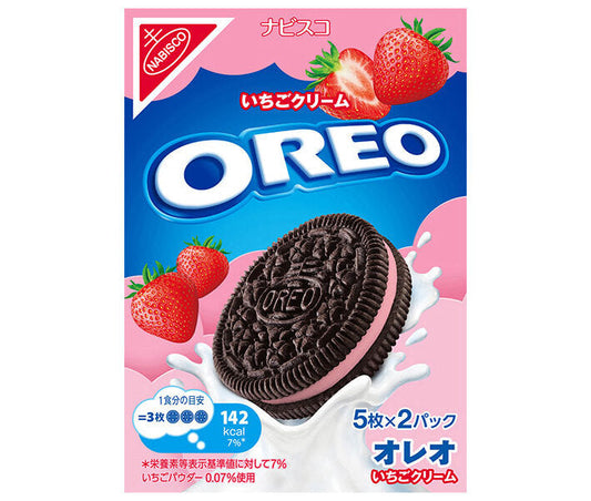 モンデリーズ ジャパン オレオいちごクリーム 10枚(5×2)×12個入【日本出荷】