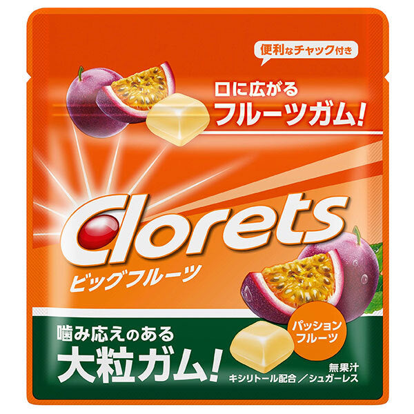 Mondelez Japan Clorets Big Fruit Passion Fruit Mini Pouch 17g x 15 bags [Shipped in Japan]
