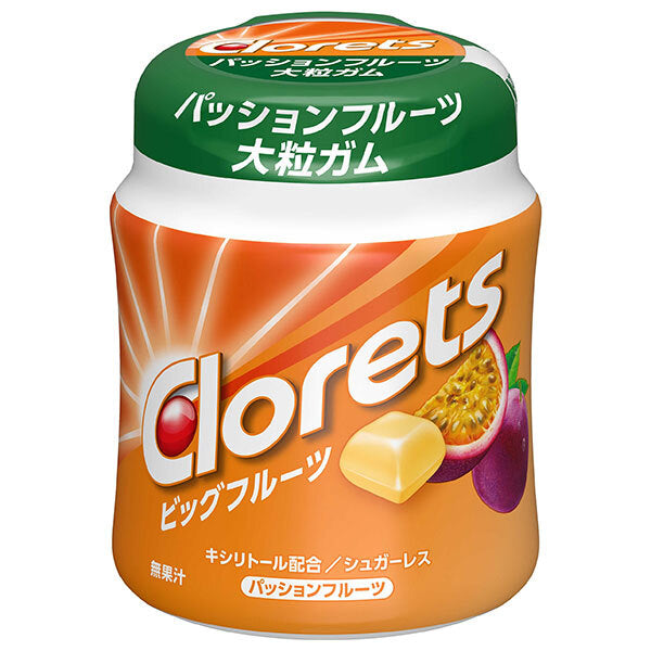 Mondelez Japan Clorets Big Fruit Passion Fruit Bottle 112g x 6 pieces [Shipped in Japan]