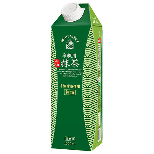 Mitsui Norin White Noble Matcha Green Tea for Dilution, 1L Paper Pack x 6 [Ships from Japan] 