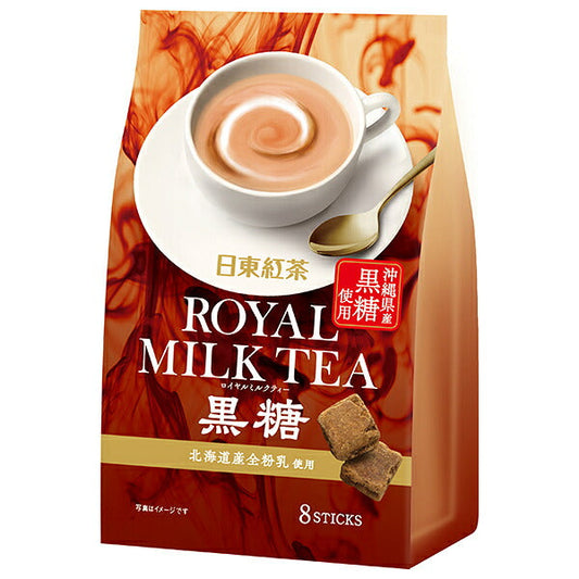 Mitsui Norin Nitto Black Tea Royal Milk Tea with Brown Sugar (13.5g x 8 sticks) x 24 (6 x 4) bags [Ships from Japan]
