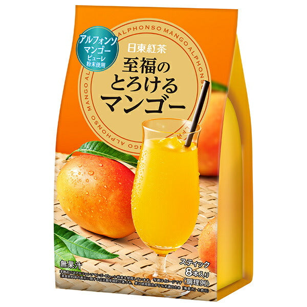 Mitsui Norin Nitto Black Tea Blissful Melting Mango (10g x 8 pieces) x 24 (6 x 4) pieces [Shipped in Japan]
