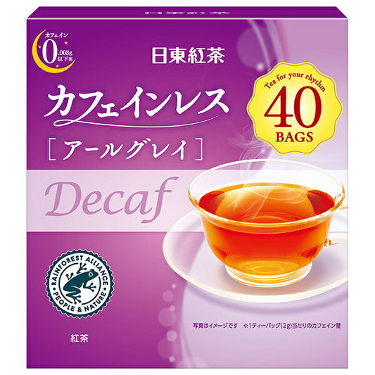 三井農林 日東紅茶 カフェインレス アールグレイ (2g×40袋)×24箱入【日本出荷】