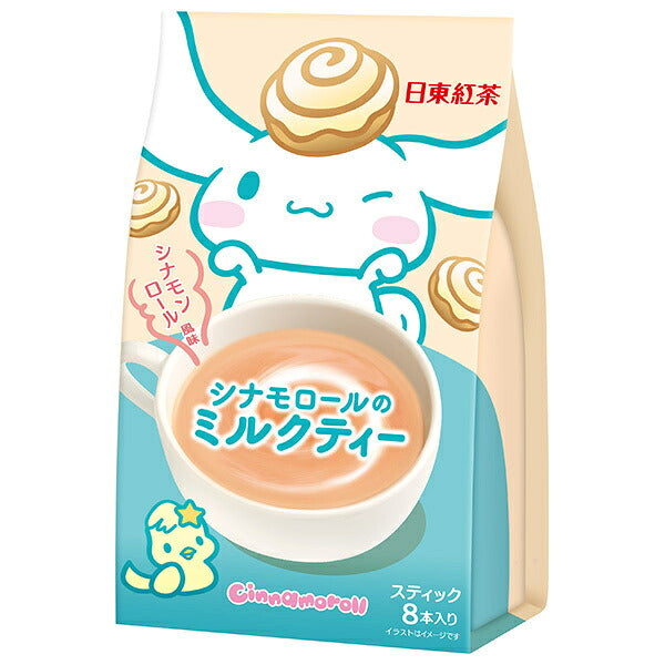 Mitsui Norin Nittoh Tea Cinnamoroll Milk Tea - Cinnamon Roll Flavor (14g x 8 sticks) x 24 packs [Ships from Japan]