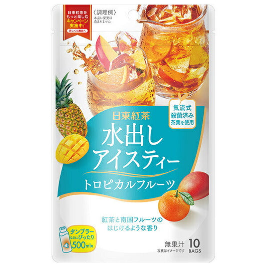 Mitsui Norin Nitto Black Tea Cold Brew Iced Tea Tropical Fruit Tea Bags (4g x 10 bags) x 24 (6 x 4) bags [Shipped in Japan]