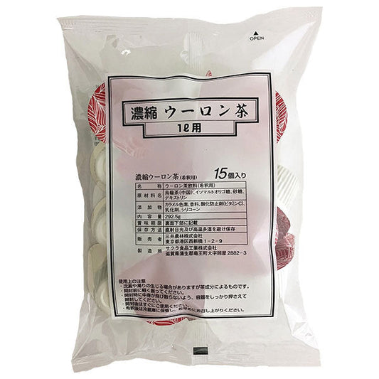 Mitsui Norin Concentrated Oolong Tea (for dilution) Portion (19.5g x 15 bags) x 12 bags [Ships from Japan] 