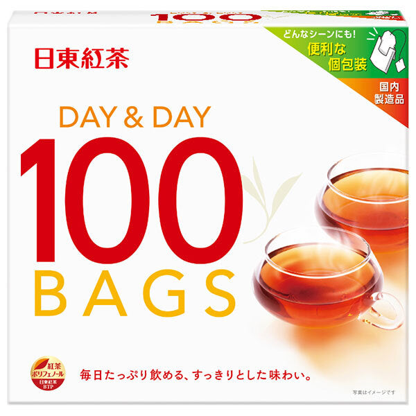 三井農林 日東紅茶 DAY&DAY(デイ&デイ) (1.8g×100袋)×24(12×2)個入【日本出荷】