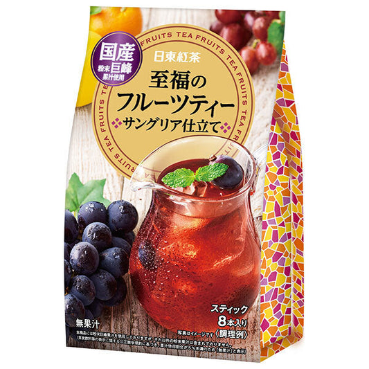 Mitsui Norin Nitto Black Tea Blissful Fruit Tea Sangria Style (9.5g x 8 sticks) x 24 (6 x 4) bags [Ships from Japan] 