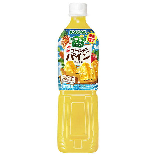 Kagome Yasai Seikatsu 100 Ripe Golden Pine Mix 720ml plastic bottles x 15 bottles [shipped in Japan]