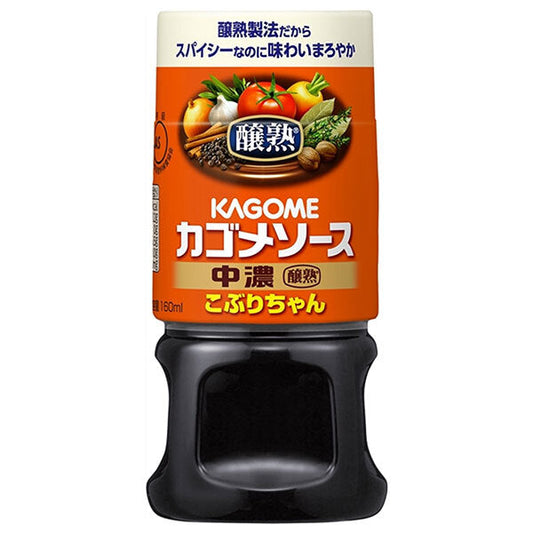 Kagome Koburi-chan Sauce, Medium Thick, 160ml x 30 Bottles [Ships from Japan] 