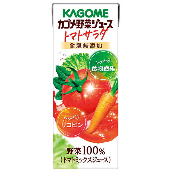 Kagome Vegetable Juice Tomato Salad 200ml paper pack x 24 bottles [shipped in Japan]