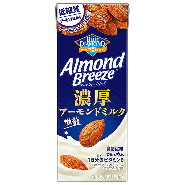 カゴメ アーモンド ブリーズ 濃厚アーモンドミルク 200ml紙パック×24本入【日本出荷】