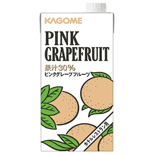 Kagome Hotel Restaurant Pink Grapefruit 1L paper pack x 6 pieces [shipped in Japan]