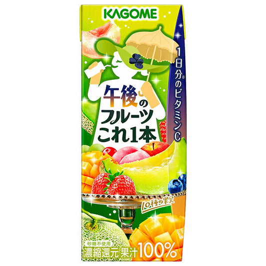 カゴメ 午後のフルーツこれ一本 リーフパック 200ml紙パック×24本入【日本出荷】