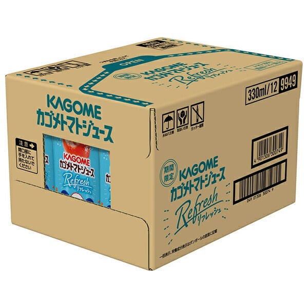 Kagome Kagome Tomato Juice Refresh 330ml paper pack x 12 bottles [shipped in Japan]