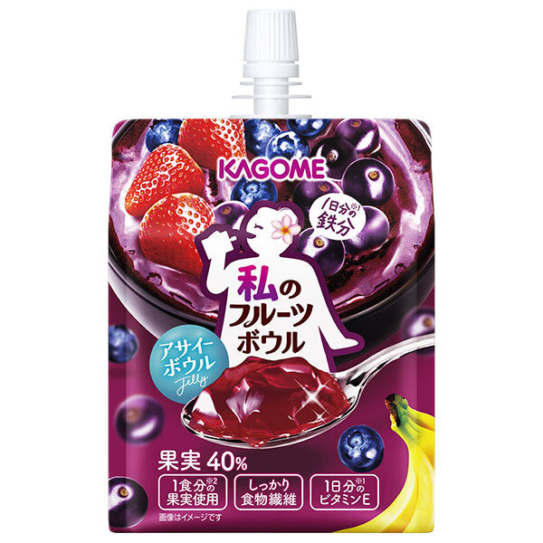 Kagome My Fruit Bowl Acai Bowl Fruit Jelly Snack 175g x 30 [Ships from Japan]