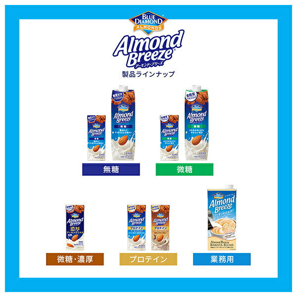 Kagome Almond Breeze Protein Almond Milk Latte - 200 ml x 24 Cartons [Ships from Japan]