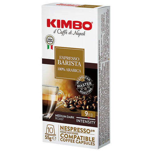 Monte Bussan Kimbo Barista Capsule Coffee, 55g (5.5g x 10) x 10 [Ships from Japan]