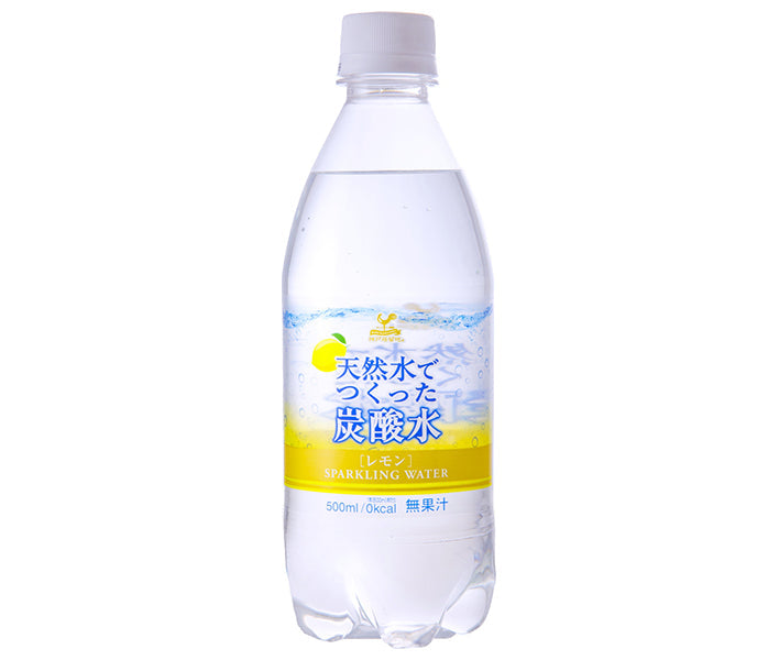 富永貿易 神戸居留地 天然水でつくった炭酸水 レモン 500mlペットボトル×24本入【日本出荷】