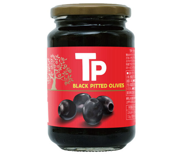 Tominaga Trading TP Black Olives, 340g Bottle x 12 Bottles [Ships from Japan] 