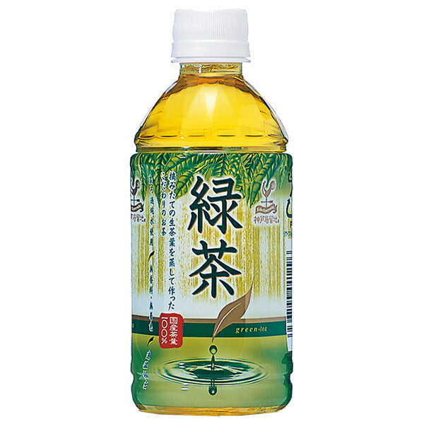 富永貿易 神戸居留地 緑茶 350mlPET×24本入【日本出荷】