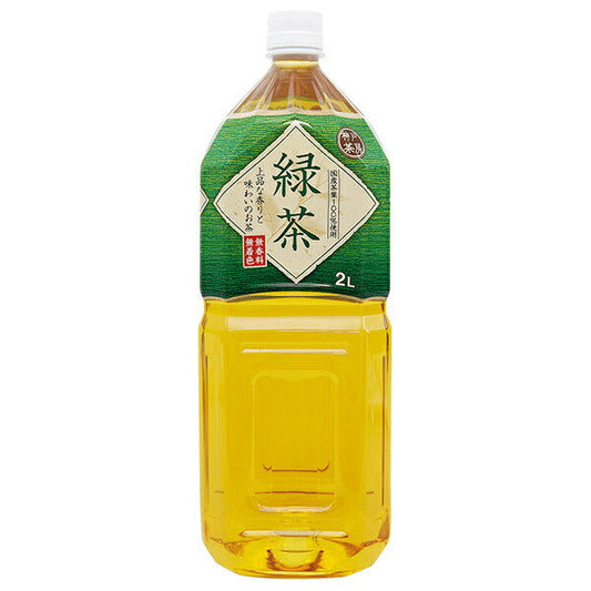 富永貿易 神戸茶房 緑茶 2Lペットボトル×6本入【日本出荷】