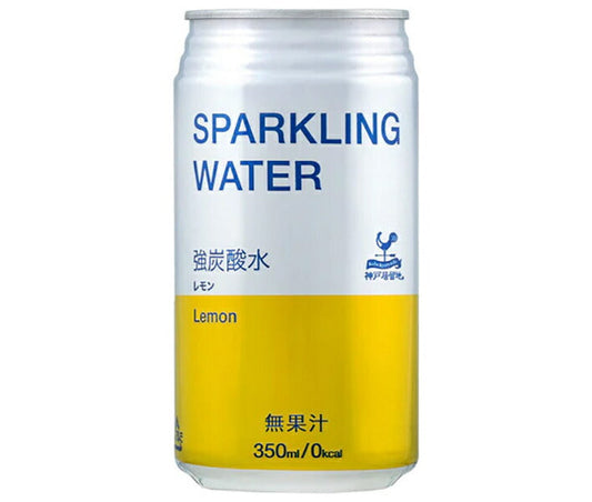 Tominaga Trading Kobe Foreign Settlement Sparkling Water Lemon 350ml Can x 24 [Ships from Japan] 