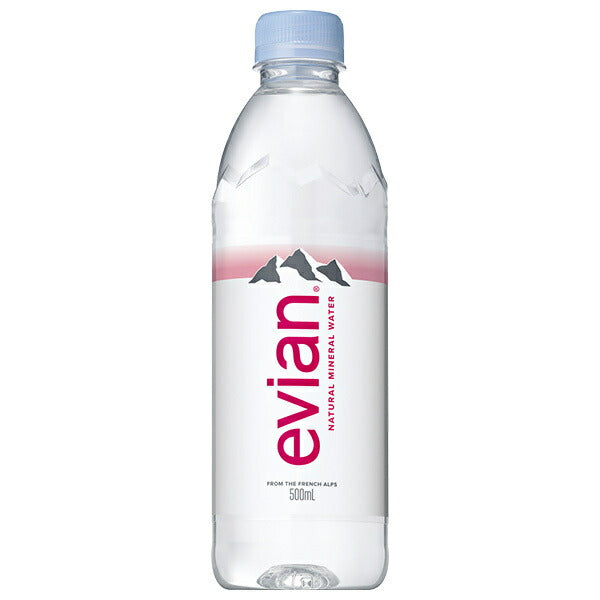 evian (evian) 500ml PET bottles x 24 [Ships from Japan] 