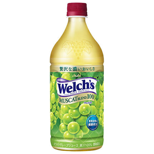 Asahi Beverages Welch's Muscat Blend 100, 800g PET Bottles x 8 [Ships from Japan] 