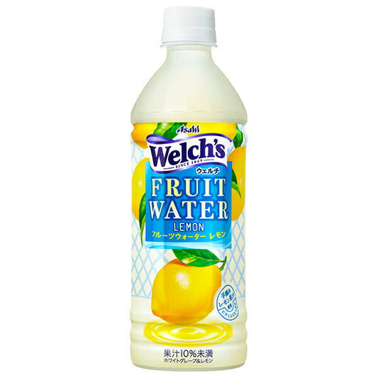 Asahi Beverages Welch's Fruit Water Lemon, 500ml PET Bottles x 24 [Ships from Japan] 