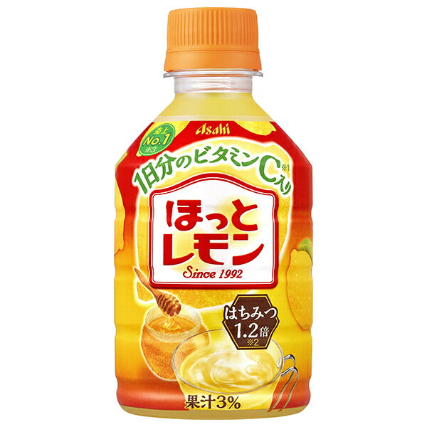 アサヒ飲料 【HOT用】ほっとレモン 280mlペットボトル×24本入【日本出荷】